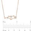 Thumbnail Image 2 of Diamond Accent Gemini Constellation Necklace in Sterling Silver with 14K Rose Gold Plate