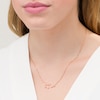 Thumbnail Image 2 of Diamond Accent Leo Constellation Necklace in Sterling Silver with 14K Rose Gold Plate