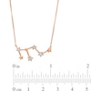 Thumbnail Image 3 of Diamond Accent Leo Constellation Necklace in Sterling Silver with 14K Rose Gold Plate