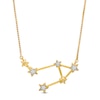 Thumbnail Image 1 of Diamond Accent Libra Constellation Necklace in Sterling Silver with 14K Gold Plate