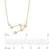 Thumbnail Image 3 of Diamond Accent Libra Constellation Necklace in Sterling Silver with 14K Gold Plate