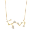 Thumbnail Image 1 of 0.04 CT. T.W. Diamond Scorpio Constellation Necklace in Sterling Silver with 14K Gold Plate