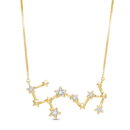 0.04 CT. T.W. Diamond Scorpio Constellation Necklace in Sterling Silver with 14K Gold Plate
