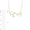 Thumbnail Image 3 of 0.04 CT. T.W. Diamond Scorpio Constellation Necklace in Sterling Silver with 14K Gold Plate