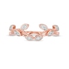 Thumbnail Image 2 of 0.085 CT. T.W. Diamond Leaf Solitaire Enhancer in 10K Rose Gold