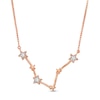 Thumbnail Image 1 of Diamond Accent Pisces Constellation Necklace in Sterling Silver with 14K Rose Gold Plate