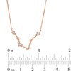 Thumbnail Image 3 of Diamond Accent Pisces Constellation Necklace in Sterling Silver with 14K Rose Gold Plate