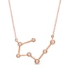 Thumbnail Image 0 of 0.04 CT. T.W. Diamond Taurus Constellation Bezel-Set Necklace in 10K Rose Gold