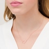 Thumbnail Image 2 of 0.04 CT. T.W. Diamond Taurus Constellation Bezel-Set Necklace in 10K Rose Gold