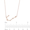Thumbnail Image 2 of 0.04 CT. T.W. Diamond Cancer Constellation Bezel-Set Necklace in 10K Rose Gold