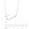 Thumbnail Image 3 of 0.04 CT. T.W. Diamond Cancer Constellation Bezel-Set Necklace in 10K Rose Gold