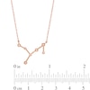 Thumbnail Image 2 of 0.04 CT. T.W. Diamond Virgo Constellation Bezel-Set Necklace in 10K Rose Gold