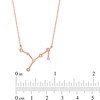 Thumbnail Image 2 of 0.04 CT. T.W. Diamond Virgo Constellation Bezel-Set Necklace in 10K Rose Gold