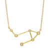 Thumbnail Image 1 of 0.04 CT. T.W. Diamond Libra Constellation Bezel-Set Necklace in 10K Gold