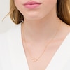 Thumbnail Image 1 of 0.04 CT. T.W. Diamond Libra Constellation Bezel-Set Necklace in 10K Gold