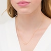 Thumbnail Image 2 of 0.04 CT. T.W. Diamond Libra Constellation Bezel-Set Necklace in 10K Gold