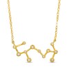 Thumbnail Image 1 of 0.04 CT. T.W. Diamond Scorpio Constellation Bezel-Set Necklace in 10K Gold