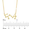 Thumbnail Image 3 of 0.04 CT. T.W. Diamond Scorpio Constellation Bezel-Set Necklace in 10K Gold