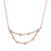 Thumbnail Image 1 of 0.04 CT. T.W. Diamond Capricorn Constellation Bezel-Set Necklace in 10K Rose Gold