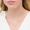 Thumbnail Image 2 of 0.04 CT. T.W. Diamond Capricorn Constellation Bezel-Set Necklace in 10K Rose Gold