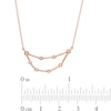 Thumbnail Image 2 of 0.04 CT. T.W. Diamond Capricorn Constellation Bezel-Set Necklace in 10K Rose Gold