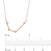 Thumbnail Image 2 of 0.04 CT. T.W. Diamond Aquarius Constellation Bezel-Set Necklace in 10K Rose Gold