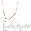 Thumbnail Image 3 of 0.04 CT. T.W. Diamond Aquarius Constellation Bezel-Set Necklace in 10K Rose Gold