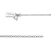Mickey Mouse & Minnie Mouse 0.085 CT. T.W. Enhanced Black and White Diamond Key Pendant in Sterling Silver - 19"
