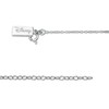 Thumbnail Image 1 of Mickey Mouse & Minnie Mouse 0.085 CT. T.W. Enhanced Black and White Diamond Key Pendant in Sterling Silver - 19"