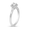 Thumbnail Image 1 of Enchanted Disney Elsa 0.58 CT. T.W. Diamond Cushion Frame Engagement Ring in 14K White Gold