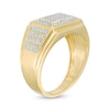 Thumbnail Image 2 of Men's 0.30 CT. T.W. Rectangular Composite Diamond Ring in 10K Gold