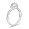 Thumbnail Image 1 of 0.20 CT. T.W. Diamond Frame Promise Ring in Sterling Silver