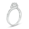 Thumbnail Image 2 of 0.20 CT. T.W. Diamond Frame Promise Ring in Sterling Silver