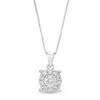Thumbnail Image 1 of 0.30 CT. T.W. Diamond Frame Pendant in 10K White Gold