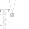 Thumbnail Image 3 of 0.30 CT. T.W. Diamond Frame Pendant in 10K White Gold