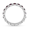 Thumbnail Image 1 of Stackable Expressions™ Purple Crystal June Birthstone Eternity Band in Sterling Silver
