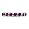 Thumbnail Image 2 of Stackable Expressions™ Purple Crystal June Birthstone Eternity Band in Sterling Silver