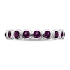 Thumbnail Image 3 of Stackable Expressions™ Purple Crystal June Birthstone Eternity Band in Sterling Silver