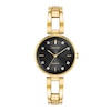 Thumbnail Image 0 of Ladies' Exclusive Citizen Eco-Drive®Diamond Accent Gold-Tone Bangle Watch with Black Dial (Model: EM0637-52F)