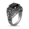 Enchanted Disney Villains Maleficent Onyx and 0.45 CT. T.W. Black Diamond Ring in Black Rhodium Sterling Silver