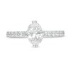 Vera Wang Love Collection 1.29 CT. T.W. Certified Oval Diamond Engagement Ring in 14K White Gold (I/SI2)