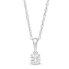 Thumbnail Image 0 of 0.23 CT. Diamond Solitaire Pendant in 10K White Gold