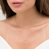 Thumbnail Image 2 of 0.23 CT. Diamond Solitaire Pendant in 10K White Gold