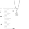 Thumbnail Image 2 of 0.23 CT. Diamond Solitaire Pendant in 10K White Gold