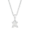 Thumbnail Image 0 of 0.29 CT. Princess-Cut Diamond Solitaire Pendant in 10K White Gold