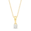 Thumbnail Image 0 of 0.085 CT. Diamond Solitaire Pendant in 10K Gold