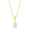 Thumbnail Image 0 of 0.085 CT. Diamond Solitaire Pendant in 10K Gold
