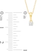 Thumbnail Image 2 of 0.085 CT. Diamond Solitaire Pendant in 10K Gold