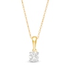 Thumbnail Image 1 of 0.23 CT. Diamond Solitaire Pendant in 10K Gold