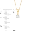 Thumbnail Image 2 of 0.23 CT. Diamond Solitaire Pendant in 10K Gold